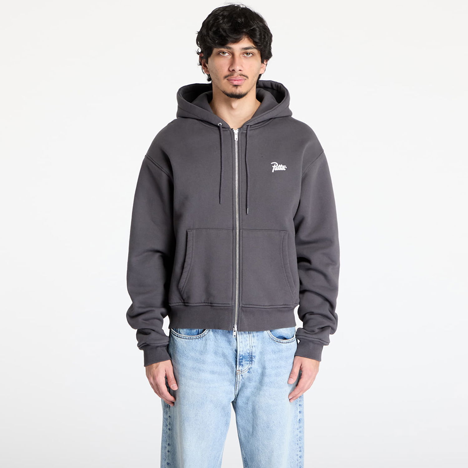 Mikina Patta Patta Classic Zip-Up Hoodie Šedá | POC-BS25-2050-331-0001-180, 0