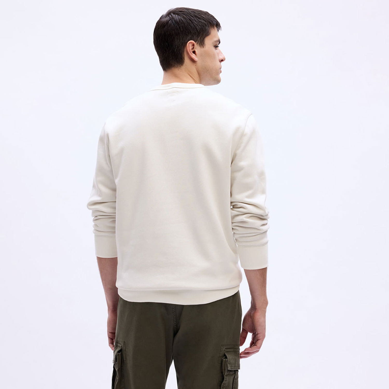 Mikina GAP Crewneck Logo Sweatshirt Carls Stone Béžová | 817079-02, 1