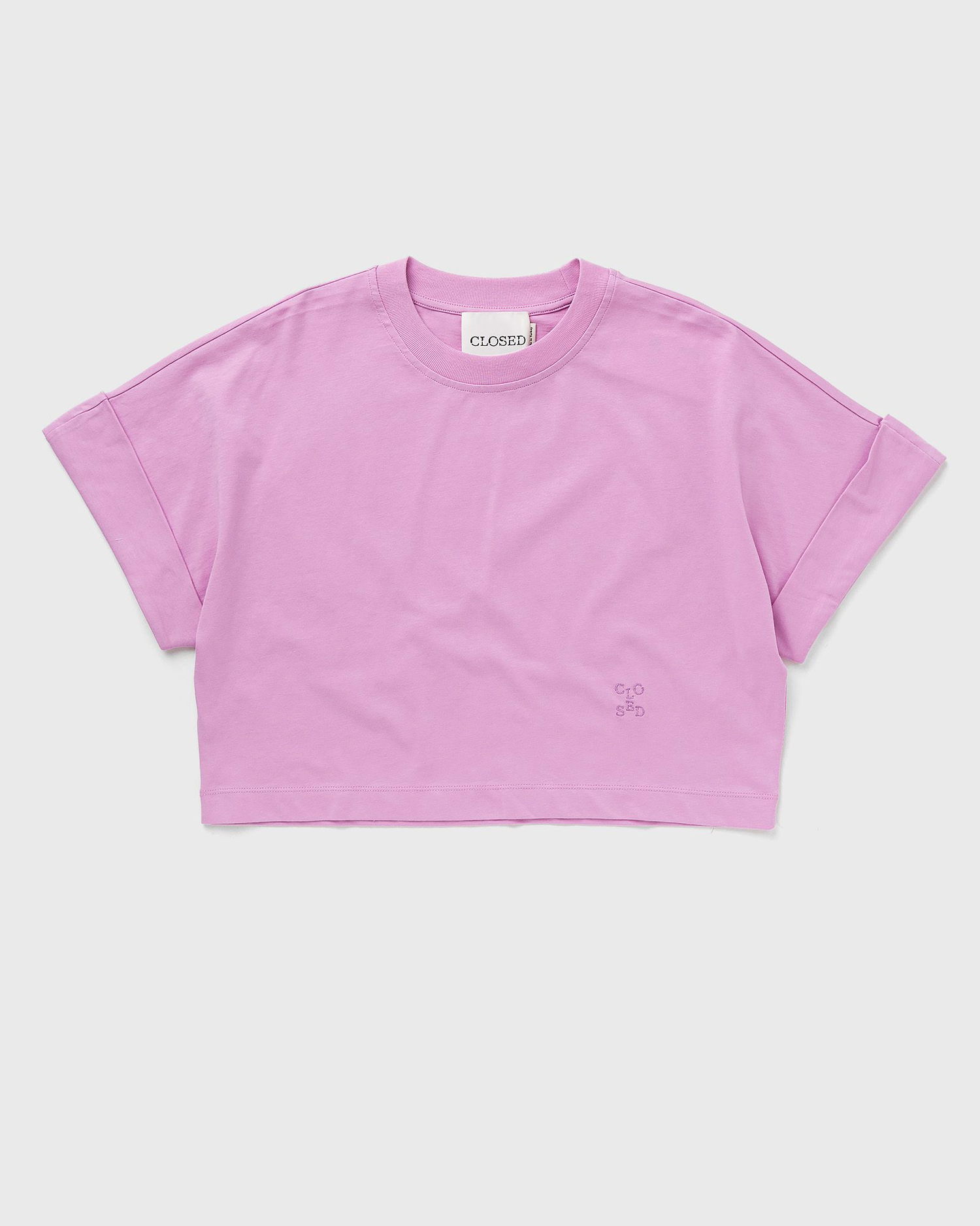 Crop Top CLOSED TURN UP T-SHIRT Fialová | C95246-44H-EM-880, 0