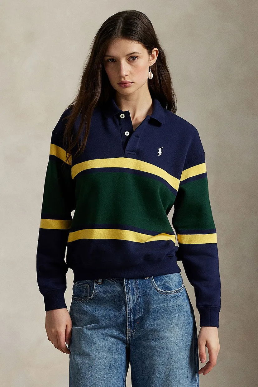 Polo tričko Polo by Ralph Lauren Striped Long-Sleeve Rugby Shirt Rôznofarebný | 211971755
