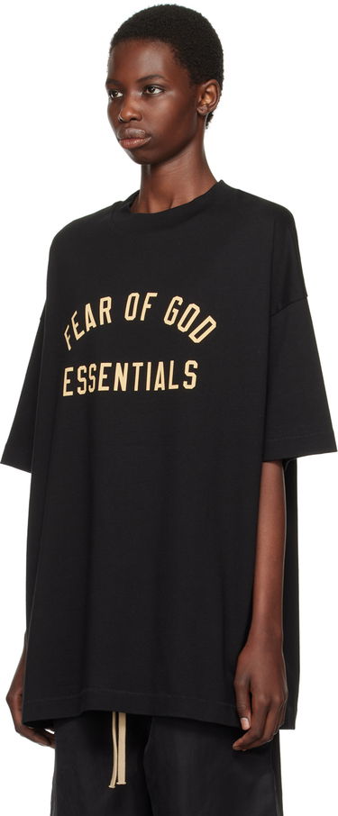 Tričko Fear of God ESSENTIALS Crewneck T-Shirt Čierna | 125BT244190F, 3