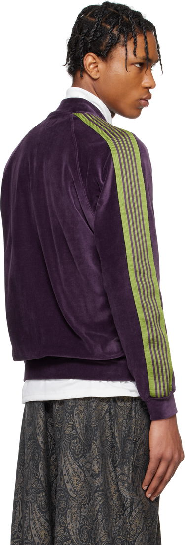 Mikina Needles Needles Rib Collar Track Jacket Fialová | QV319, 2