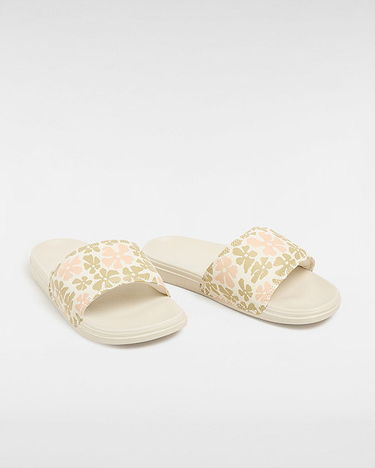 Tenisky a topánky Vans Womens La Costa Slide-on Shoes (groovy Floral Peach) Women Pink, Size 2.5 Béžová | VN0A5HFEBOD, 1