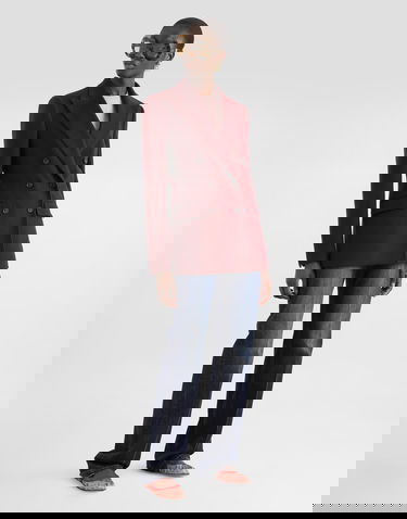 Bunda Dolce & Gabbana Dolce & Gabbana Double-breasted Cashmere Jacket Vínová | F29KKTFU29RF0130, 1