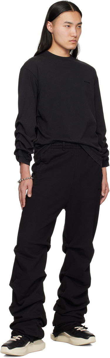 Tepláky We11done We11done Wrinkled Straight Jogger Sweatpants Čierna | WD-TA0-25-724-U-BK, 3