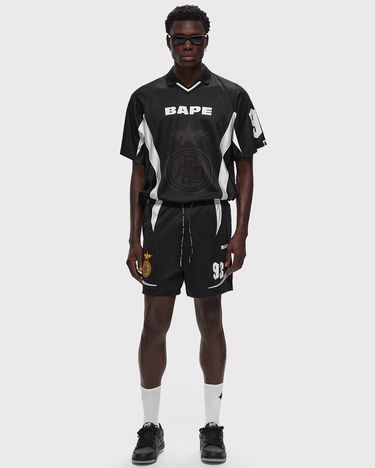 Šortky BAPE MULTI LOGO RELAXED FIT SOCCER SHORTS Čierna | 001SPK801303MBLK, 1