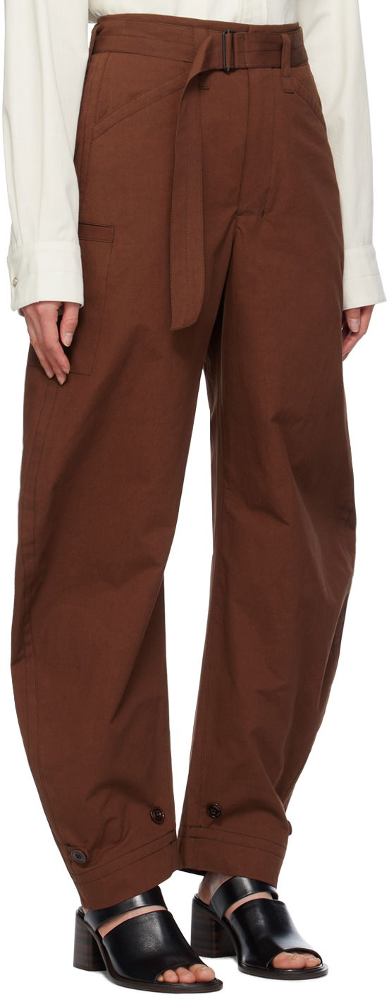 Nohavice LEMAIRE Lemaire Tapered Trousers Hnedá | PA1096 LF1220, 1