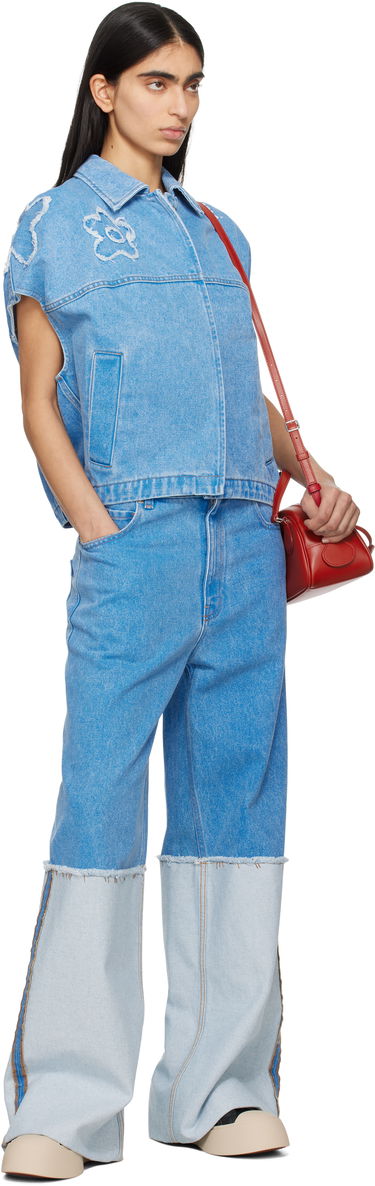 Vesta Marni Marni Dilies Patch Denim Vest Modrá | JKJD0315QS USCX34, 3