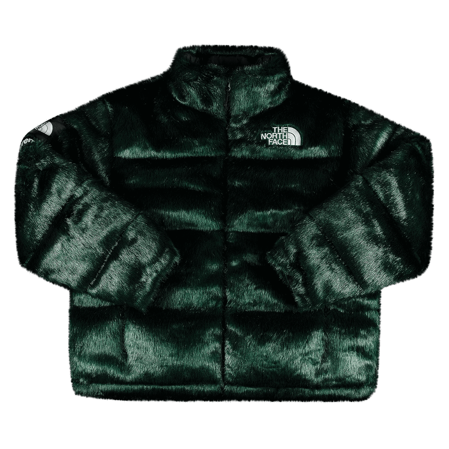 Prešívaná bunda Supreme The North Face x Faux Fur Nuptse Jacket Zelené | FW20J4 GREEN, 0