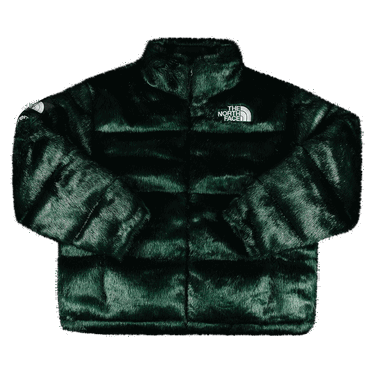 Prešívaná bunda Supreme The North Face x Faux Fur Nuptse Jacket Zelené | FW20J4 GREEN, 0