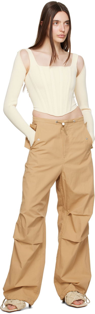 Cargo nohavice Dion Lee Elasticized Cargo Trousers Béžová | C2100P23, 3