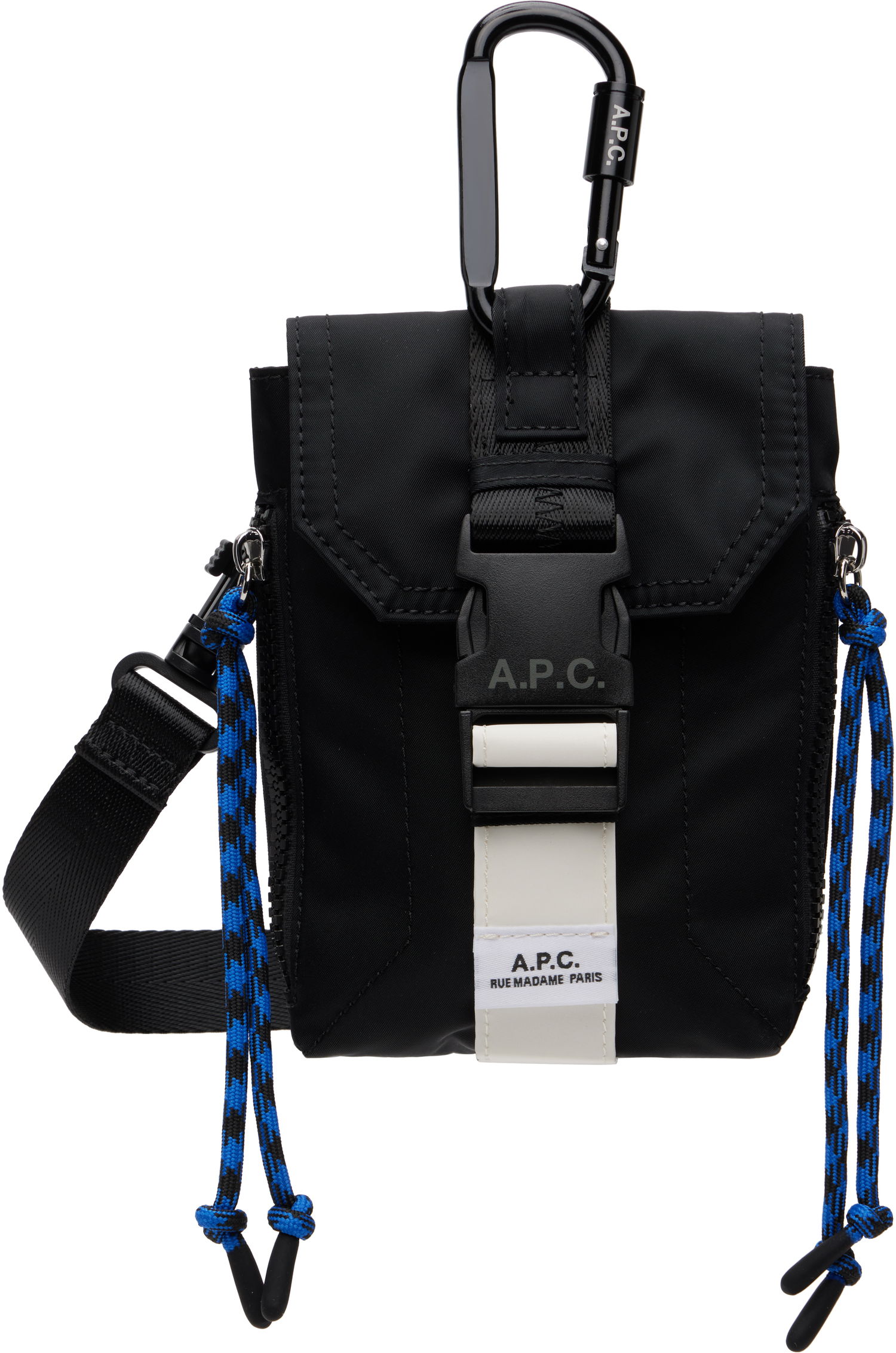 Taška cez rameno A.P.C. Trek Crossbody Pouch Čierna | PAAGR-H61733, 0