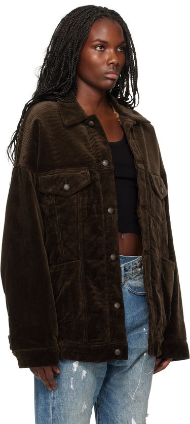 Bunda R13 R13 Lacey Corduroy Trucker Jacket Hnedá | R13WD210-D259A, 1