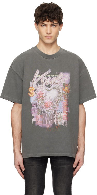 Tričko Ksubi Ksubi Sketch Ekcess Graphic T-Shirt Šedá | MPS25TE001, 0