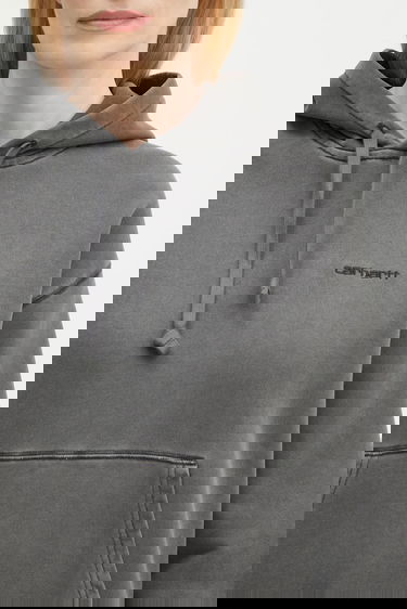 Mikina Carhartt WIP Washed Hooded Lumo Sweat with Kangaroo Pocket Šedá | I034375.89GD, 3