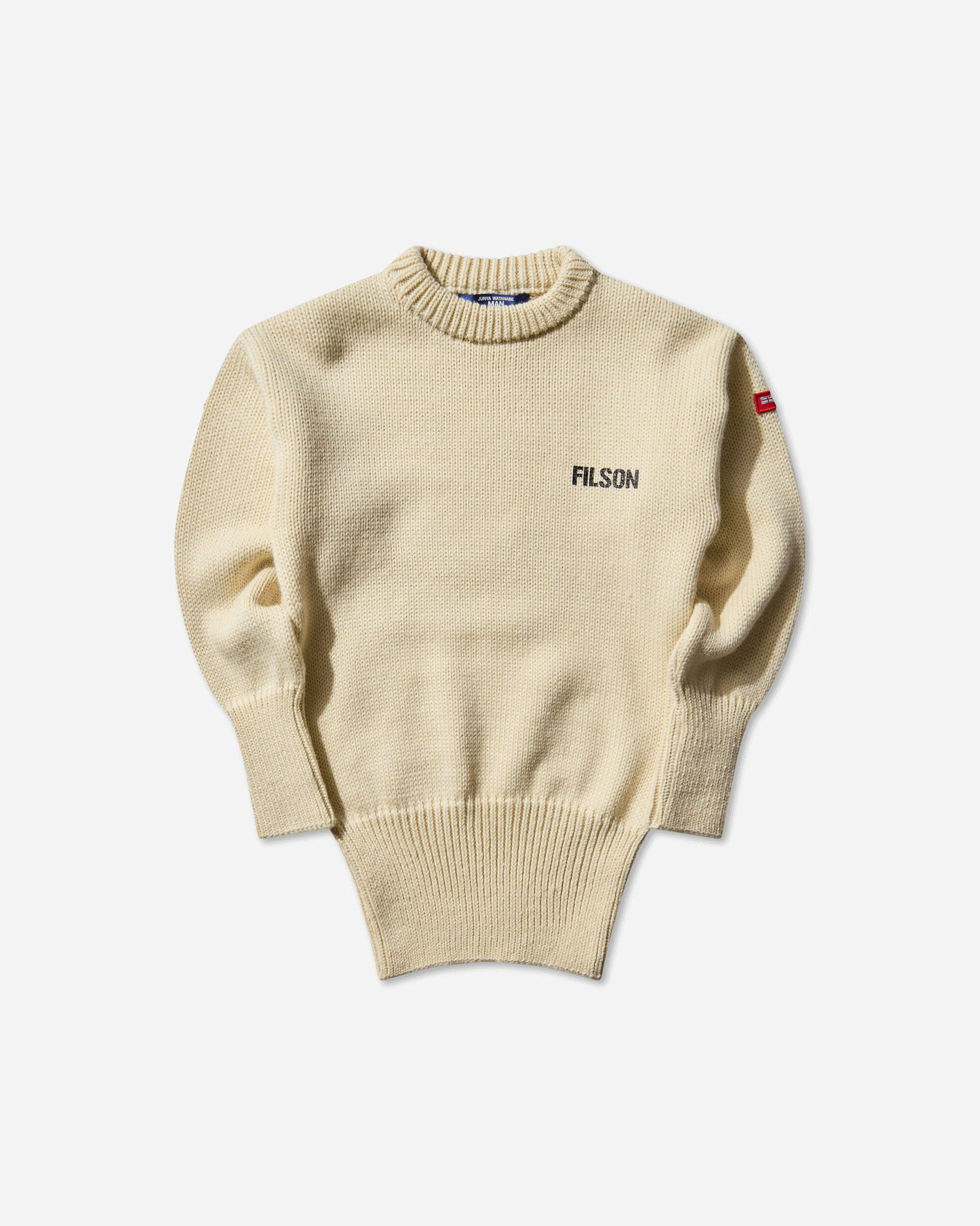 Sveter Junya Watanabe Junya Watanabe Man Submariner Sweater Béžová | WP-N001-W25 1, 1