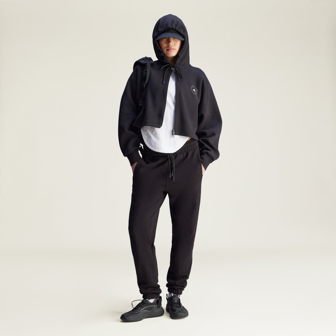 Mikina adidas Performance Cropped Sportswear Hoodie Čierna | JD8107, 1
