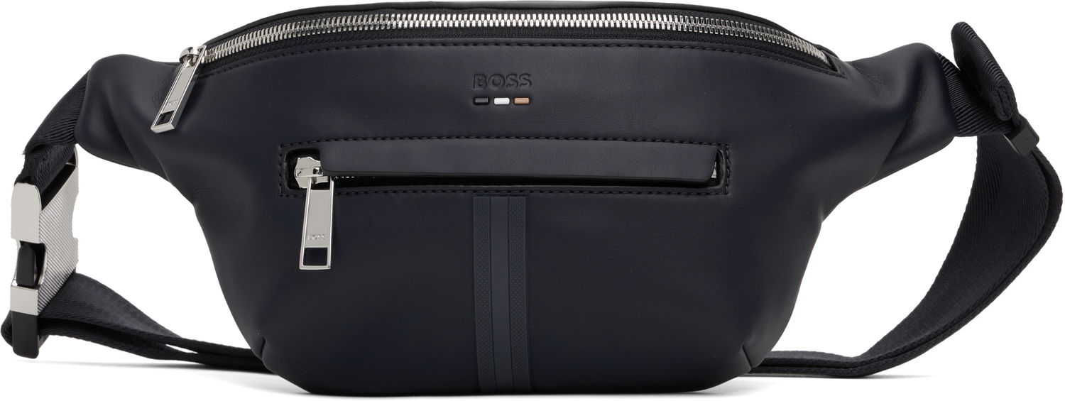 Ľadvinka BOSS BOSS Embossed-Logo Belt Bag Navy | 50540344, 0