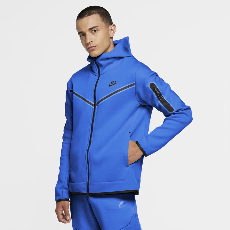 Mikina Nike Sportswear Tech Fleece M Full-Zip Hoodie Modrá | CU4489-480, 0