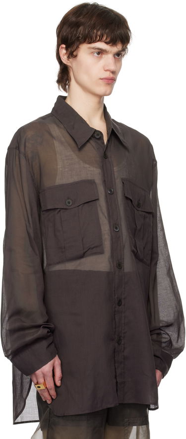 Košeľa Dries Van Noten Dries Van Noten Oversized Cotton Shirt Hnedá | 251-020721-1160, 1
