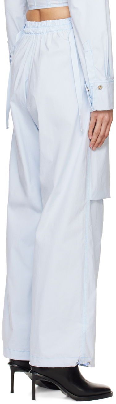 Nohavice Dion Lee Flight Zippered Wide-Leg Trousers Modrá | C2187PS24, 2