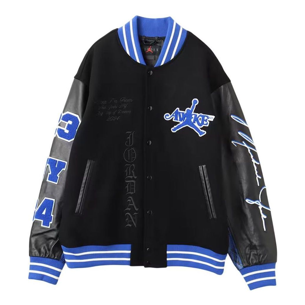 Bomber bunda Jordan Awake NY Varsity Jacket Čierna | FQ5440-010, 0