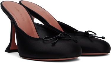 Tenisky a topánky Amina Muaddi Lila Slipper 95 Heels Čierna | LILA SLIPPER 95 SATIN, 3