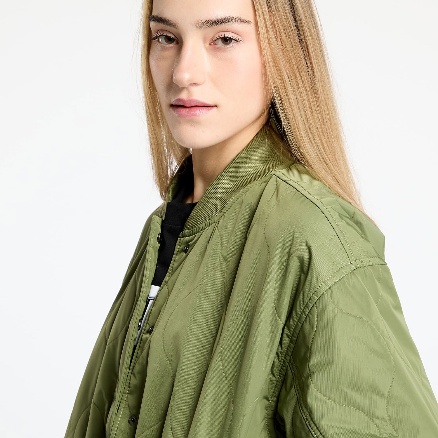 Bomber bunda Vans Bennett Quilted Bomber Zelené | VN000MANZBF1, 1