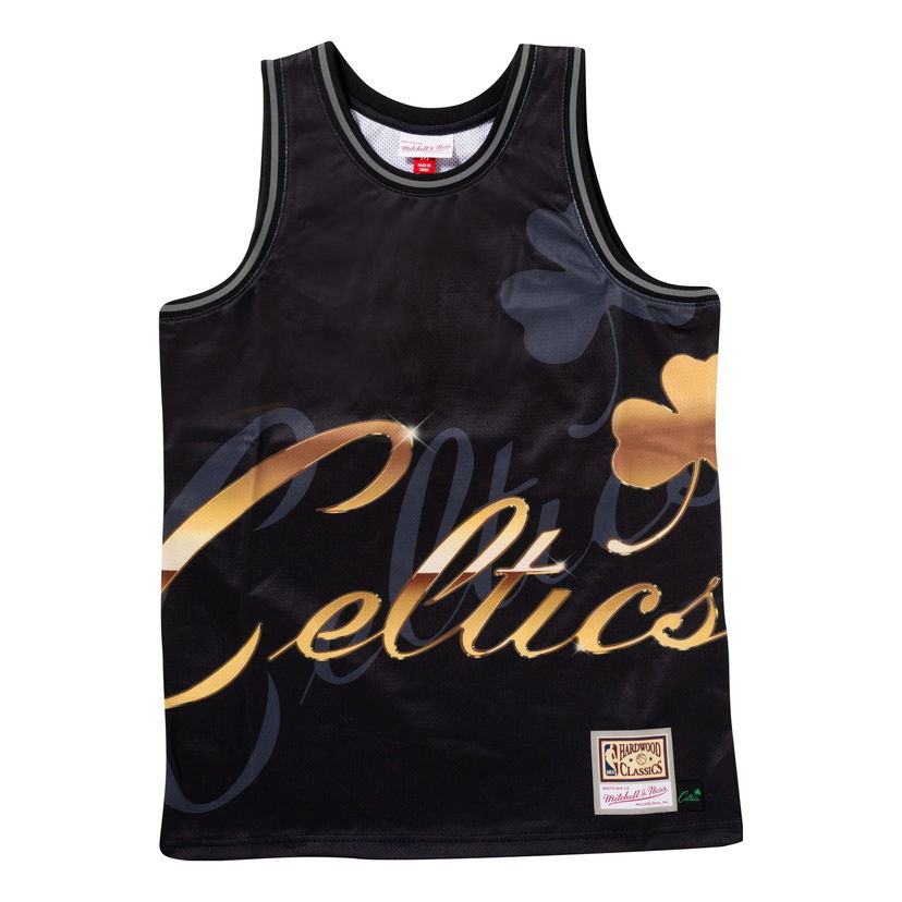 Dres Mitchell & Ness NBA Boston Celtics Big Face 4.0 Tank Čierna | TMTK1258-BCEYYPPPBLCK