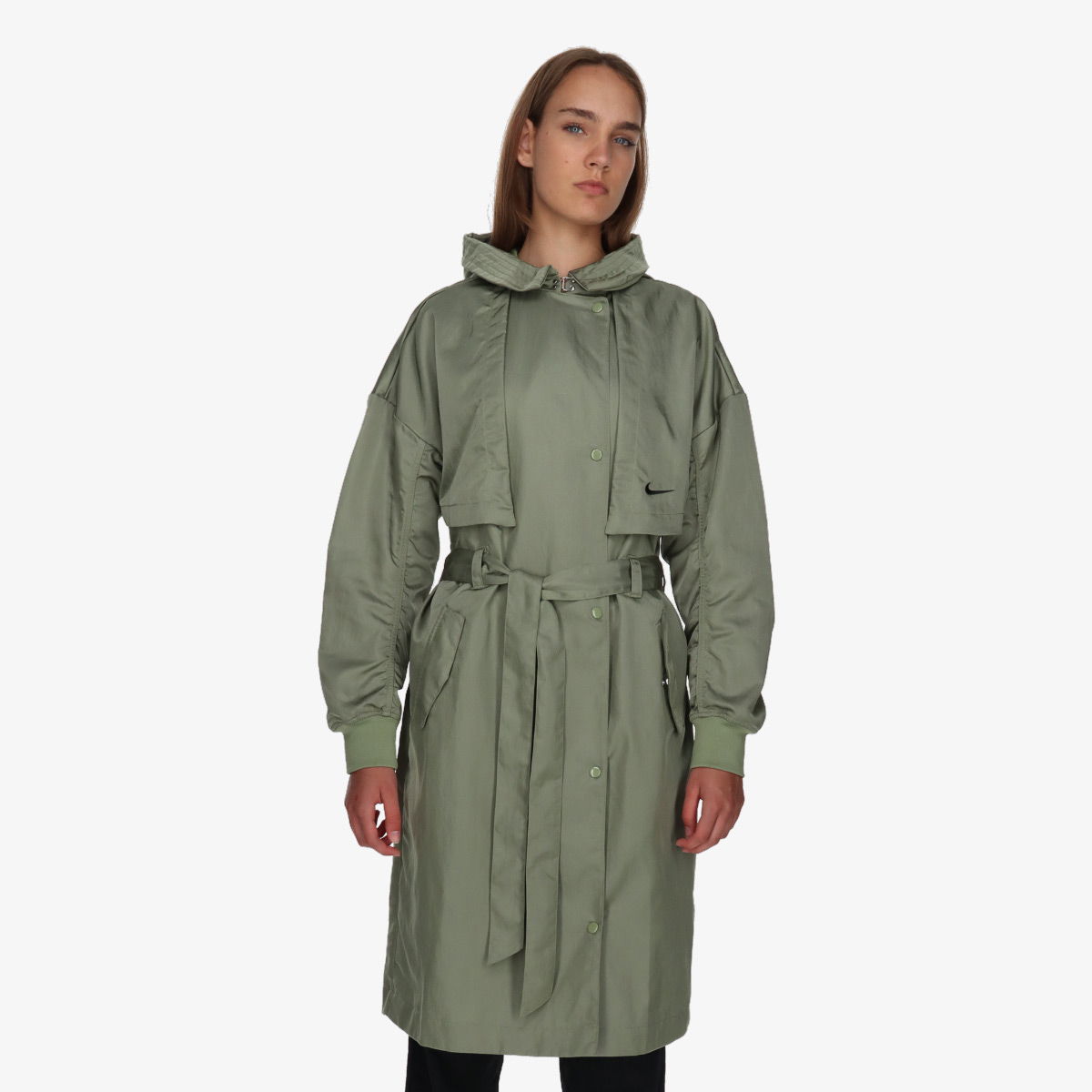 Trenčkot Nike W NSW ESSNTL JKT TRENCH SU Zelené | FB4521-386, 0