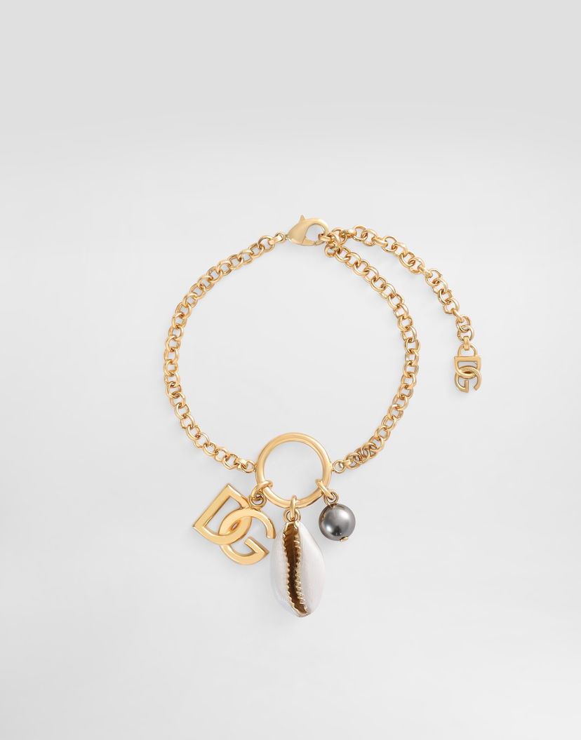 Náramok Dolce & Gabbana Dolce & Gabbana DG Logo Charm Bracelet Metalická | WBR5C1W1111ZOO00
