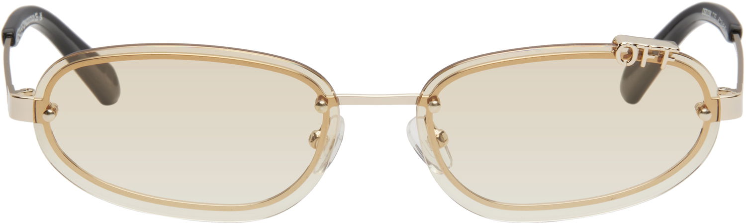 Slnečné okuliare Off-White Off-White Miami Sunglasses Béžová | OERI13MC99MET001766E, 0