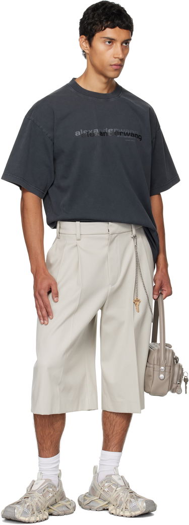Šortky Alexander Wang Alexander Wang Chain Tailored Shorts Béžová | 6WC3254097, 3
