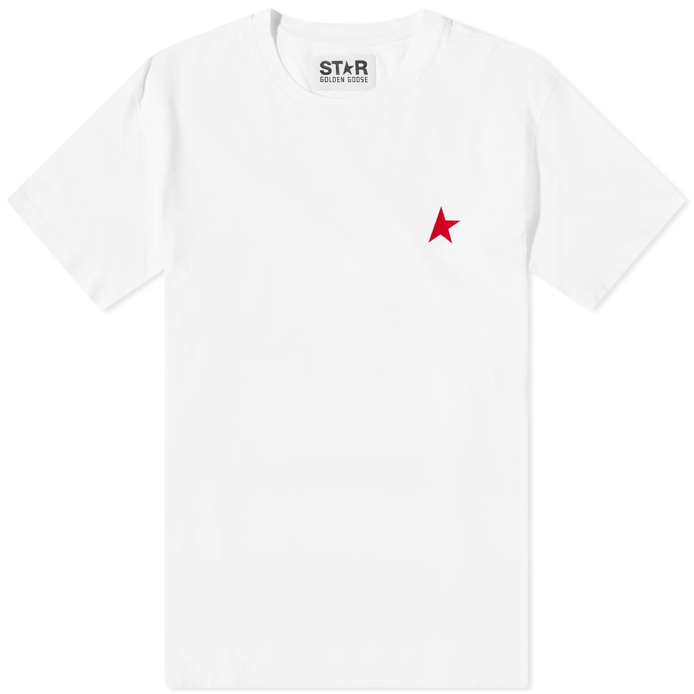 Tričko Golden Goose Small Star Chest Logo Tee Biela | GMP01220-P000193-10350, 0