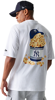 Tričko New Era MLB Food Graphic Oversized New York Yankees T-Shirt Biela | 60684281-100, 1