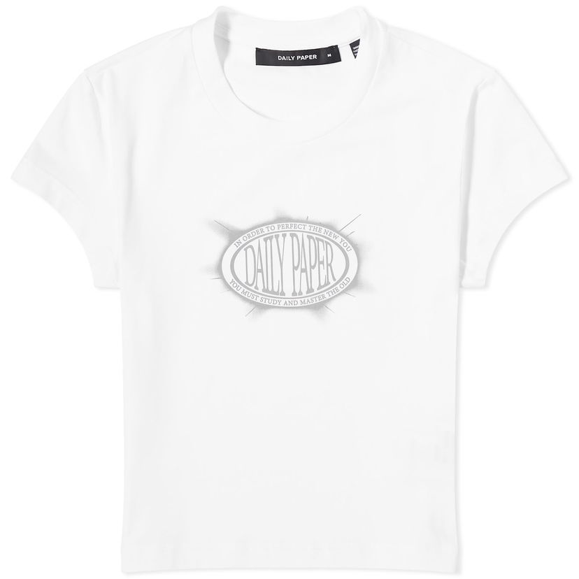 Tričko DAILY PAPER Glow Cropped T-Shirt Biela | 2411085