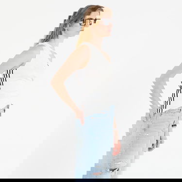 Tielko adidas Originals One-shoulder Ruched Top Biela | KC9118, 3