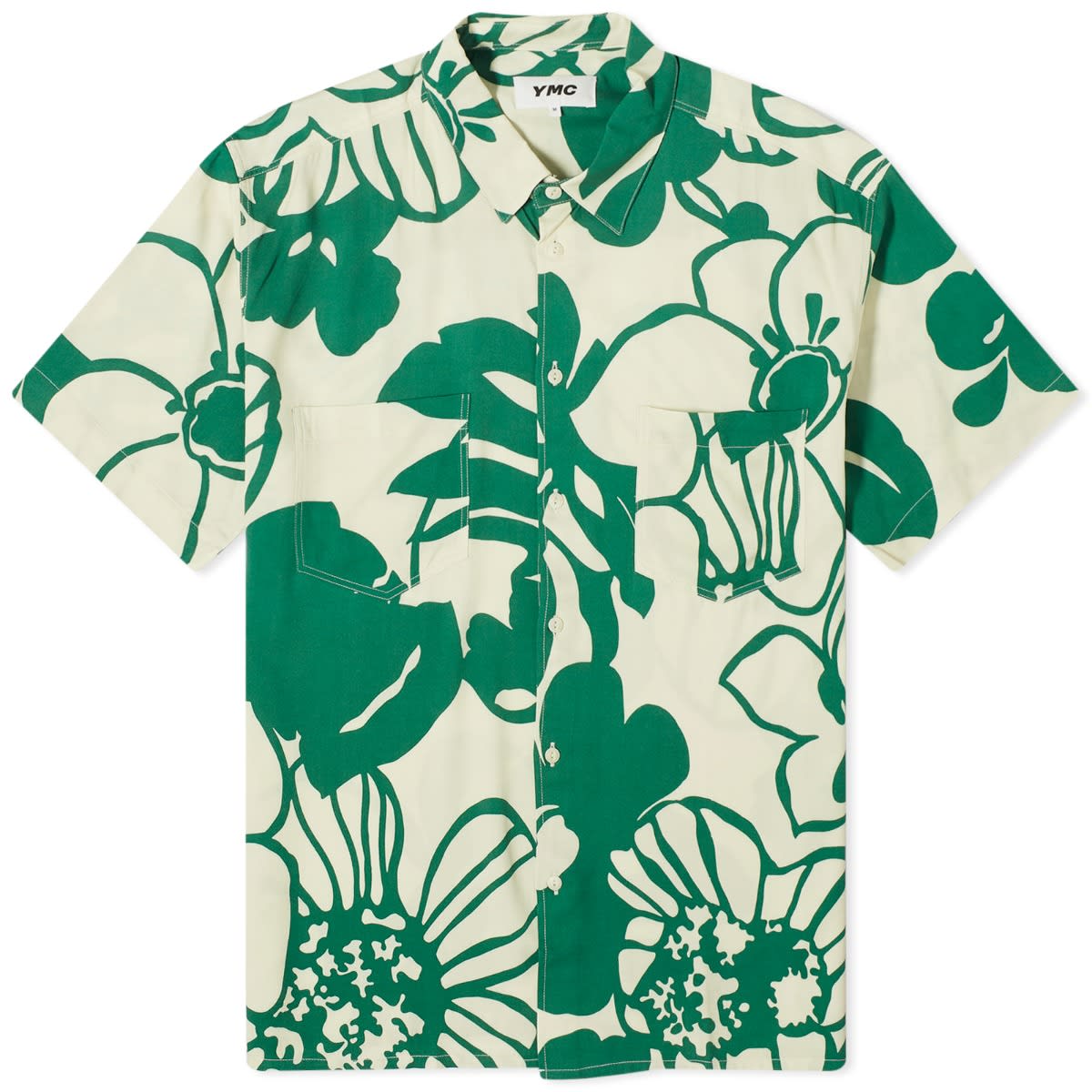 Košeľa YMC Mitchum Floral Short Sleeve Shirt Zelené | P2WAD-10, 0