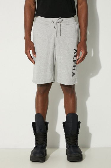 Šortky Alpha Industries Alpha Jersey Shorts Šedá | 116366.17, 0