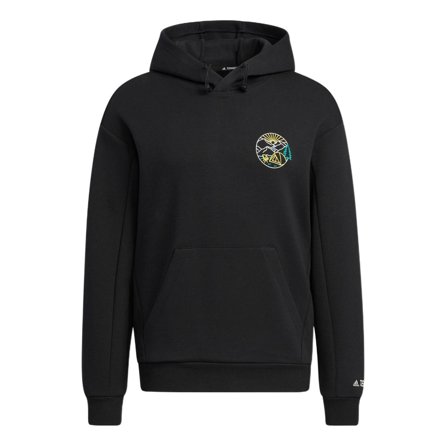 Mikina adidas Originals Men's Sports Hoodie with Graphic Print Čierna | HN2018, 0