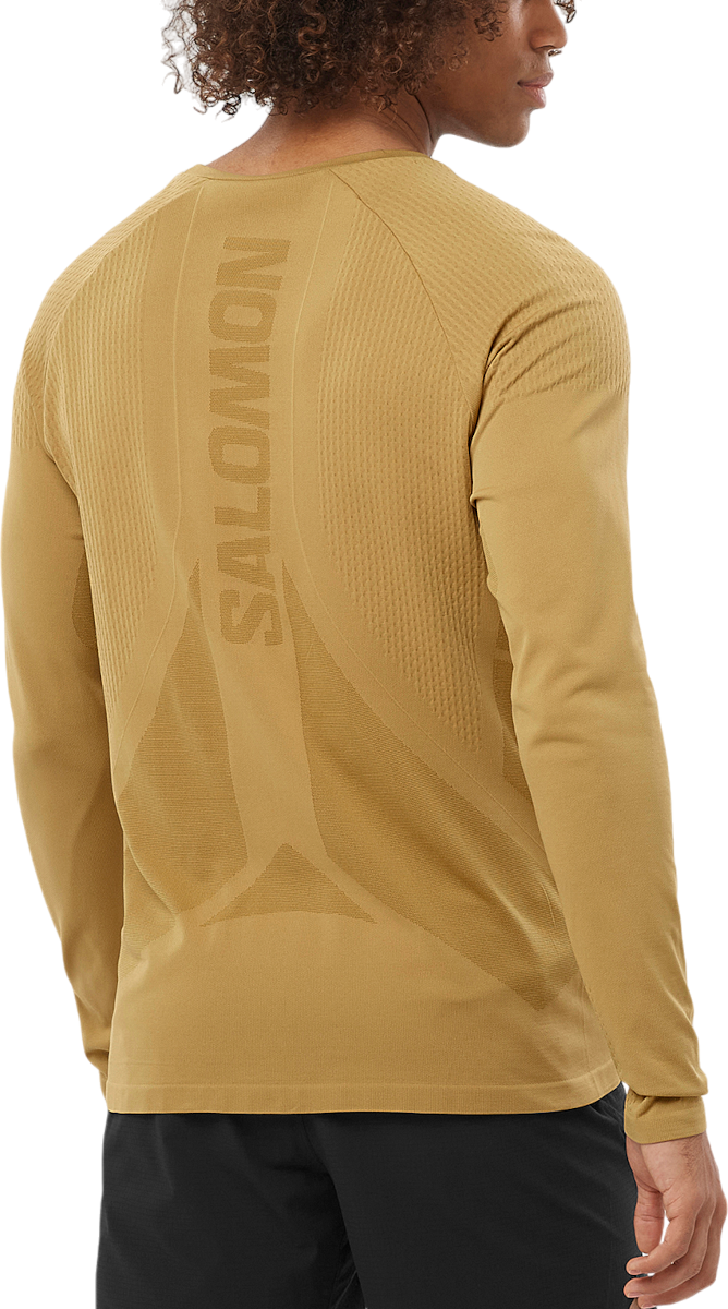 Tričko Salomon SENSE AERO SEAMLESS TEE Long Sleeve T-shirt Béžová | lc2266800, 1