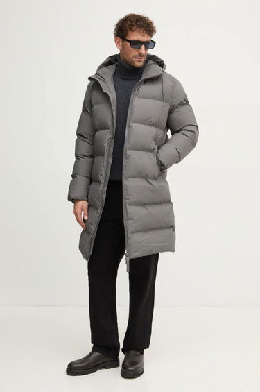 Prešívaná bunda Rains Long Puffer Down Jacket Šedá | 15130.13, 1