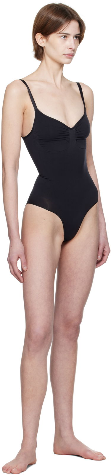 Body SKIMS SKIMS Seamless Sculpt Brief Bodysuit Čierna | BD-BRF-3370, 3