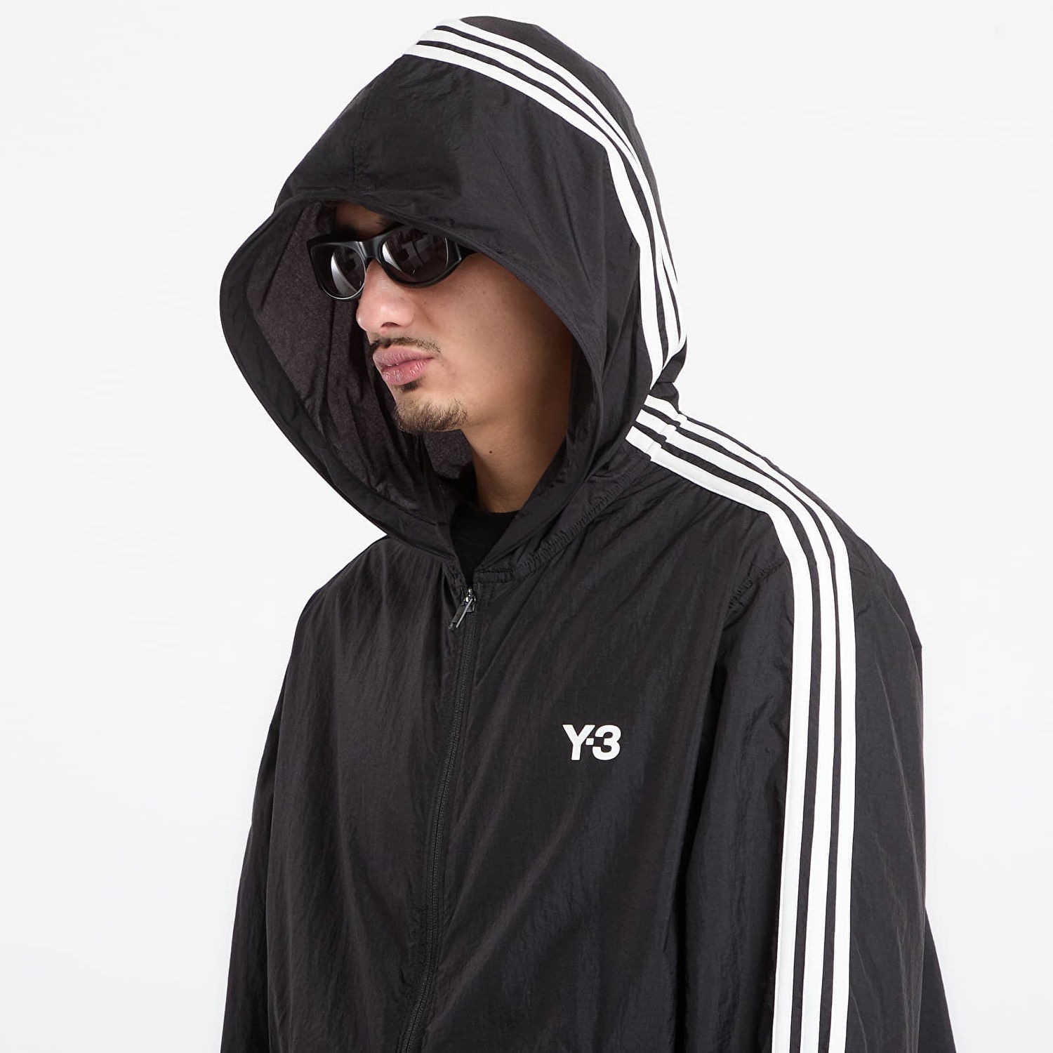 Vetrovka Y-3 Y-3 Nylon Wired 3 Stripes Track Top Čierna | KF1085, 1