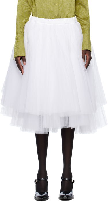 Sukňa Comme des Garçons Comme des Garçons Tulle Midi Skirt Biela | GO-S015-051, 0