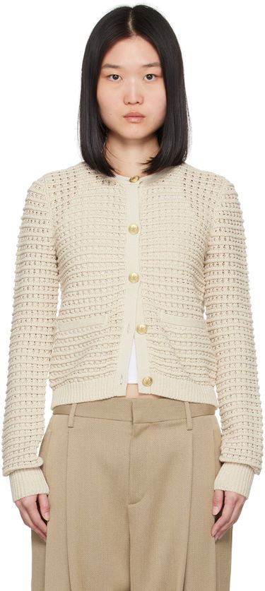 Sveter rag & bone Marlee Knit Cardigan Béžová | WAS24P014SC14, 0