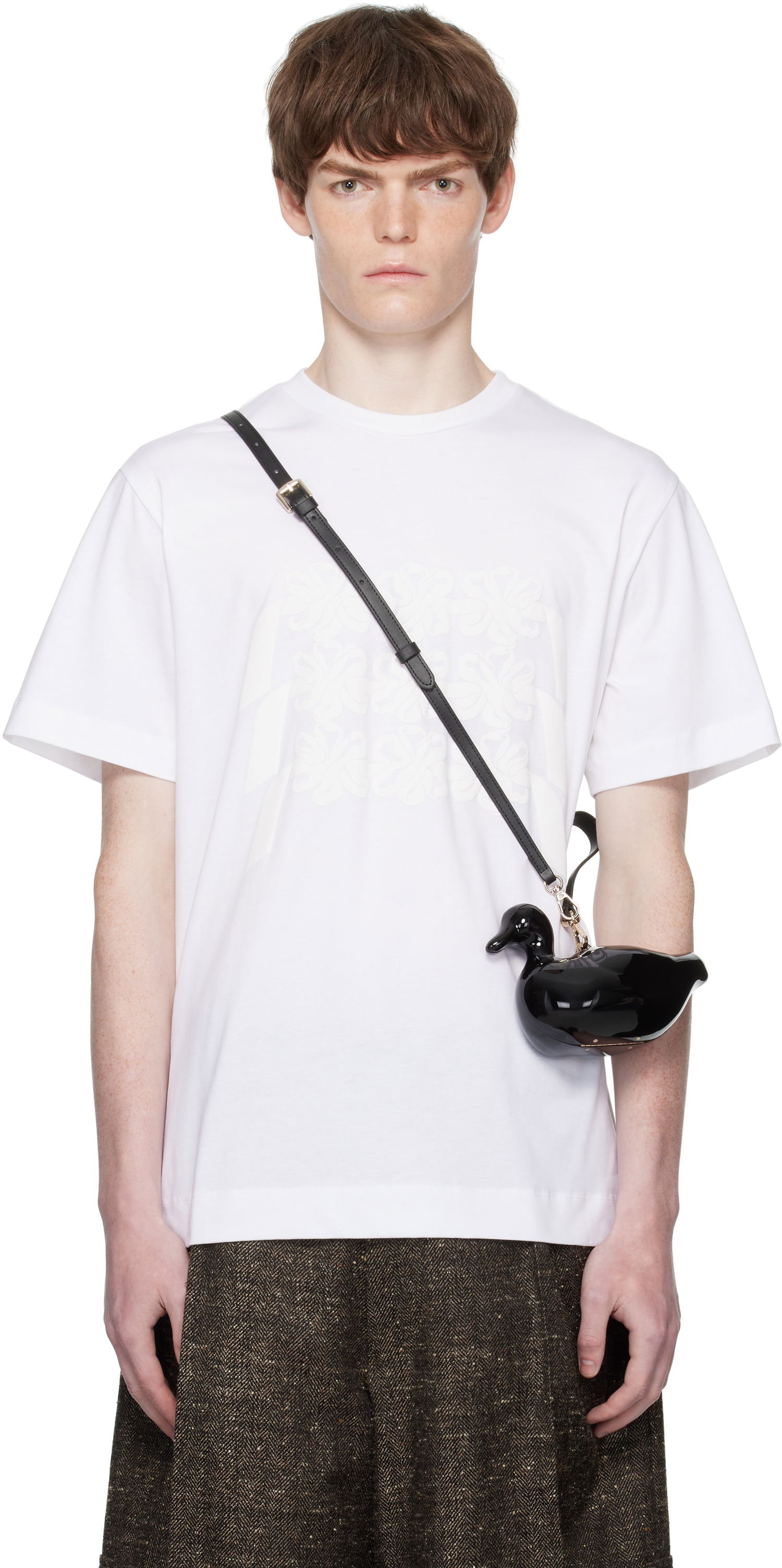 Tričko Simone Rocha Simone Rocha Daisy Chain Print T-Shirt Biela | 5195P46-M 0569, 0