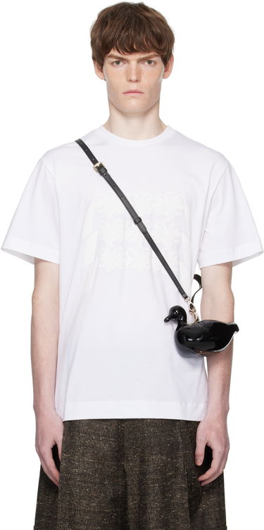 Tričko Simone Rocha Simone Rocha Daisy Chain Print T-Shirt Biela | 5195P46-M 0569, 0