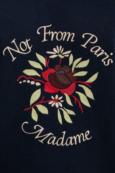 Sveter Drôle de Monsieur Embroidered Floral Graphic Sweatshirt Navy | E.PO162.WO007.NY, 5
