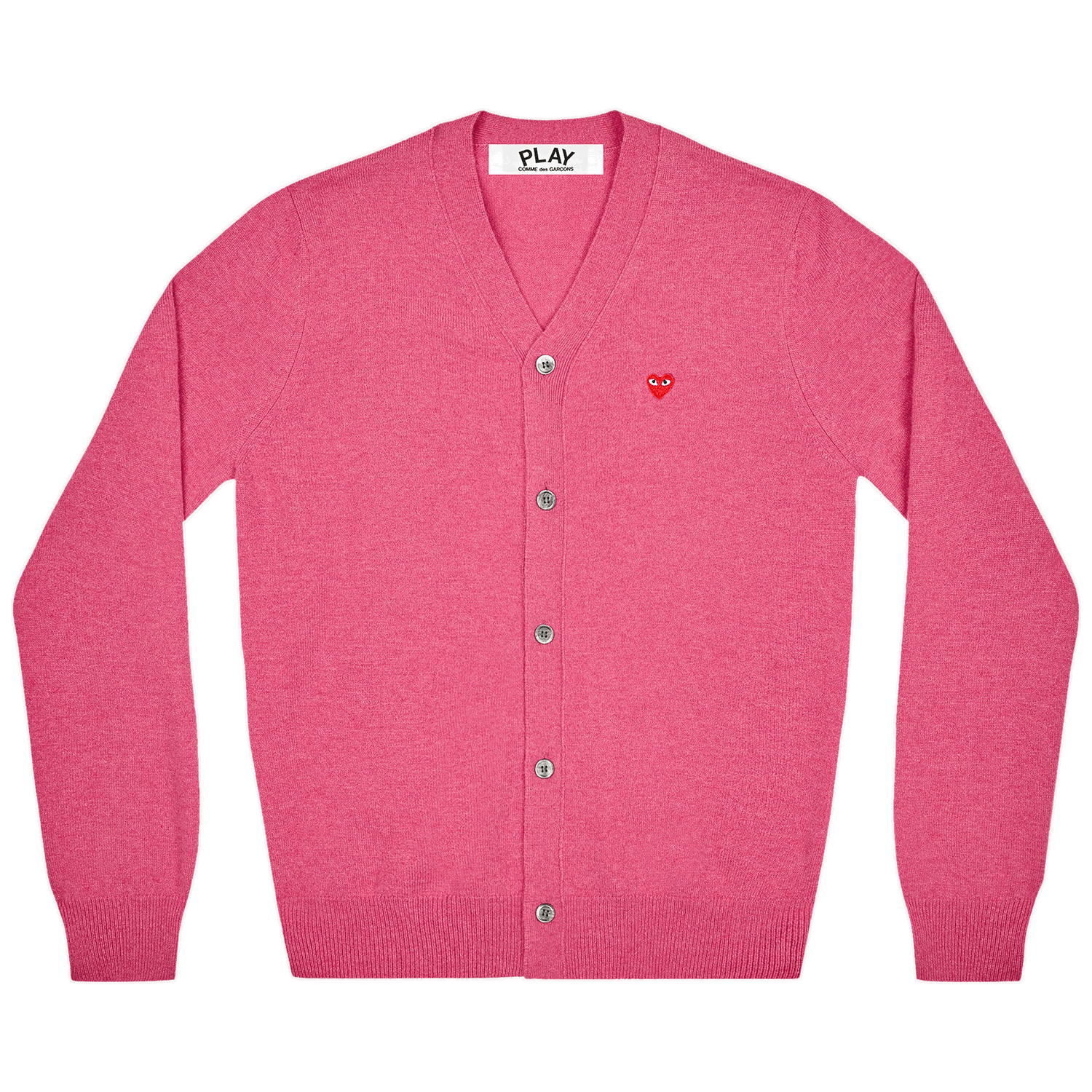 Sveter Comme des Garçons PLAY Small Heart Cardigan Ružová | AZ N080 051 4, 0